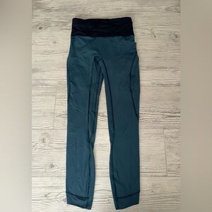 Lululemon Dark Teal High Rise Leggings